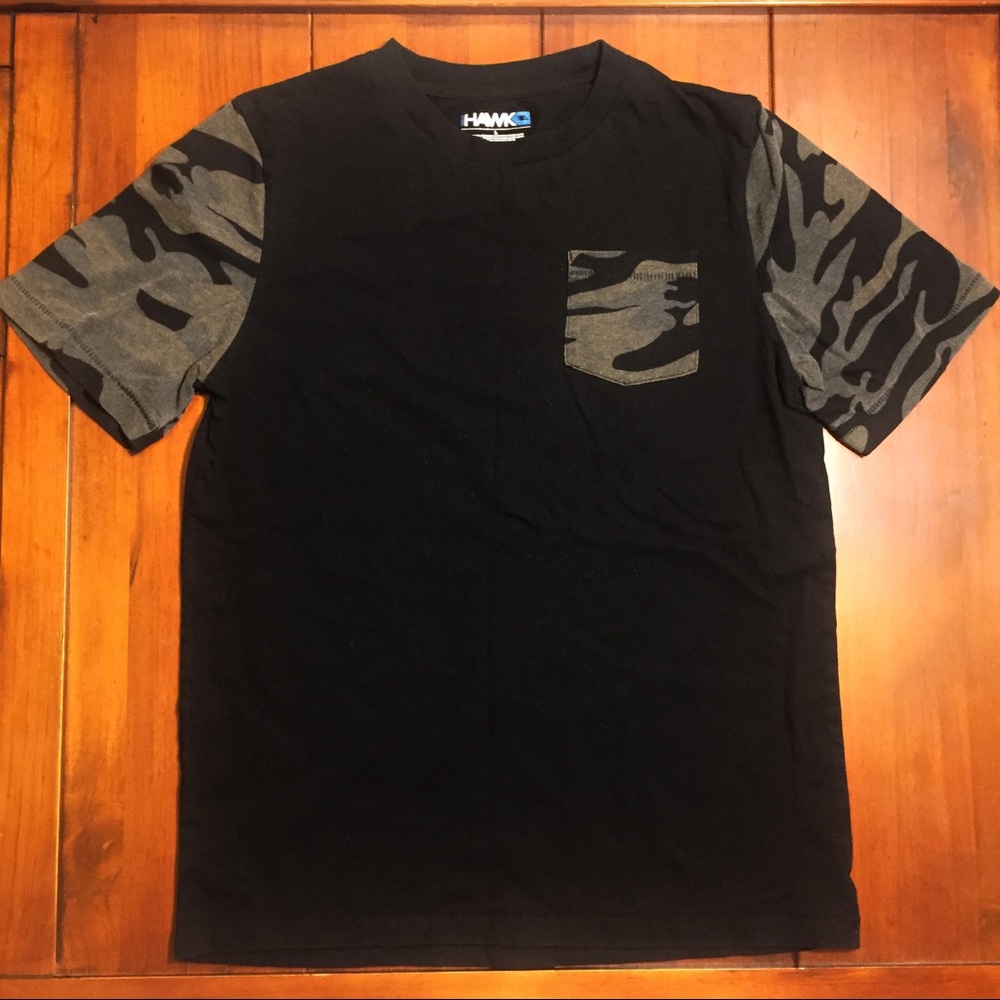 Tony Hawk Black Camo Boys Tee